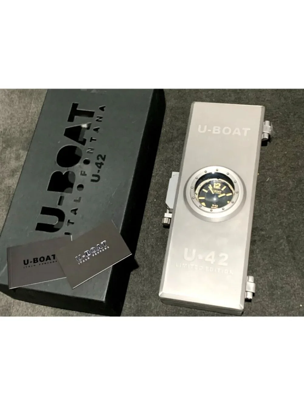 U-Boat U-42 Men's Watch Titanium Case Lefty Automatic Limited Edition 53mm + Box